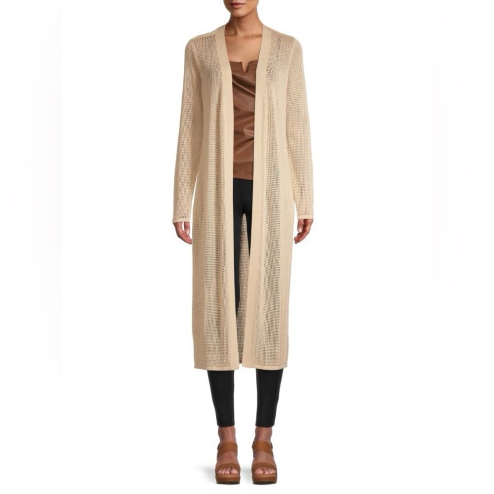 Calvin Klein Cream Long Cardigan